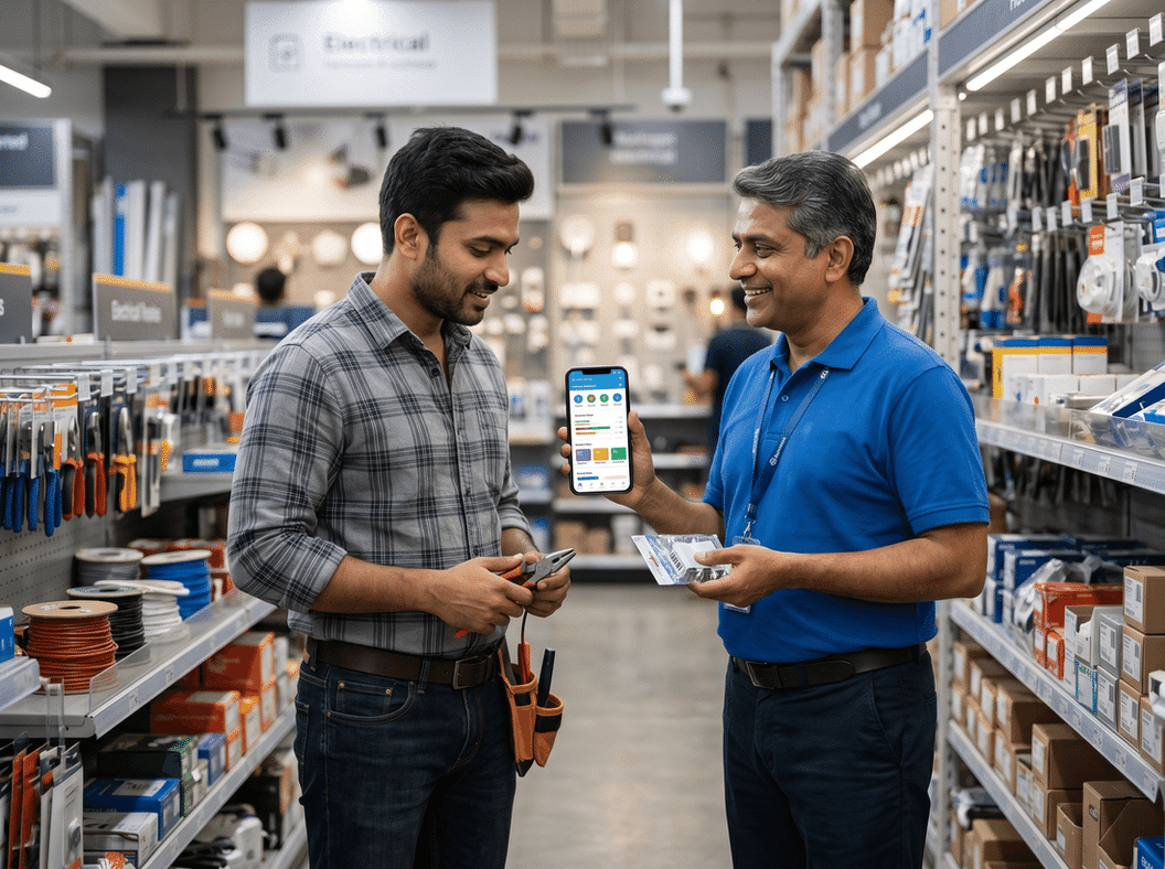 Influencer loyalty program for trade professionals and purchase influencers
